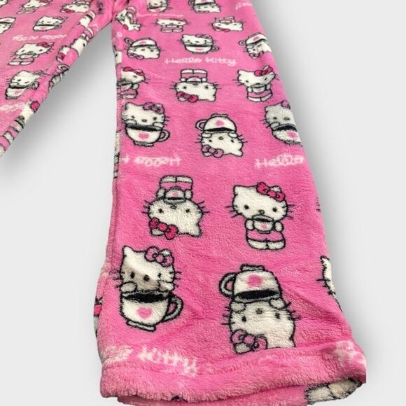 Hello Kitty Sanrio “Coffee” Fuzzy Soft Touch Pajama Pants Womens size XL New - Picture 3 of 10